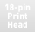 18-pin Print Head