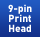 9-pin Print Head