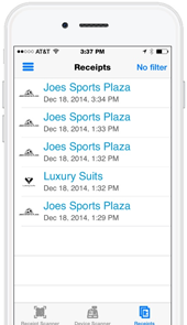 4) Receipt History