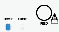 Power LED is lit, Error LED is not lit